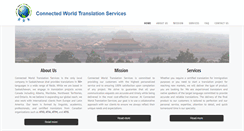 Desktop Screenshot of connectedworldtranslation.com