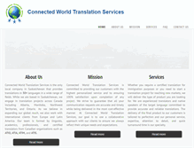 Tablet Screenshot of connectedworldtranslation.com